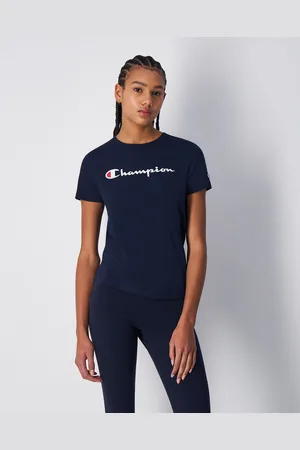 Champion T-Shirt Girocollo Con Logo Grande Donna