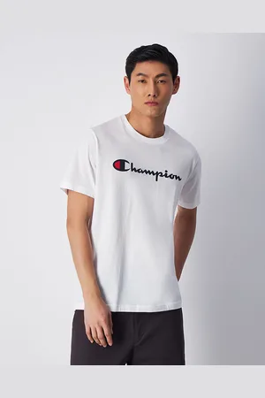 Champion T-Shirt Girocollo Con Logo Grande Uomo