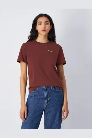Champion T-shirt in jersey con logo piccolo Donna