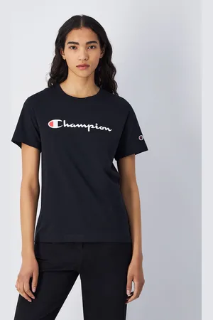 Champion T-shirt in jersey con logo grande Donna
