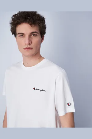 Champion T-Shirt In Cotone Con Logo Grande Uomo