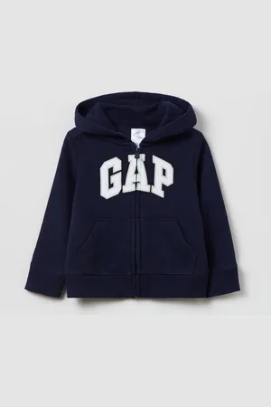 GAP Full-zip con cappuccio e patch logo, , Taglia 12-18M/74-80