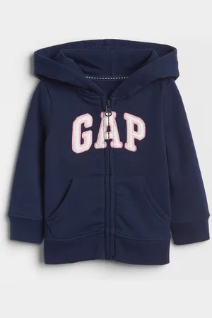 GAP Full-zip con cappuccio e patch logo, , Taglia 0-3M/46-58