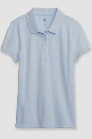 GAP Polo in piquet tinta unita, Bambina, , Taglia S/114-134