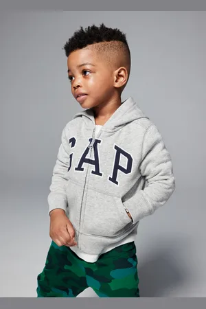 GAP Full-zip con cappuccio e patch logo, , Taglia 0-3M/46-58