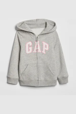 GAP Full-zip con cappuccio e patch logo, , Taglia 0-3M/46-58