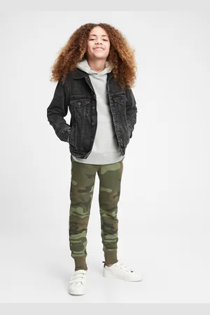GAP Joggers in felpa camouflage con ricamo logo, Bambino, , Taglia XS/99-114