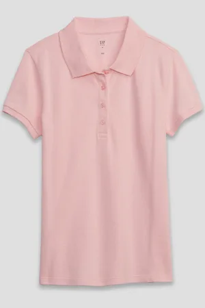 GAP Polo in piquet tinta unita, Bambina, , Taglia XS/99-114