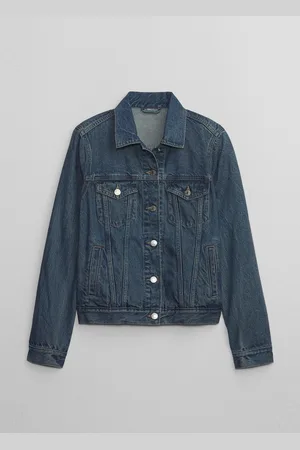 GAP Giacca corta in denim acid wash, , , Taglia XS
