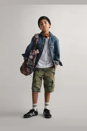 GAP Bermuda cargo in cotone stretch camouflage, Bambino, , Taglia 5Y/107-114