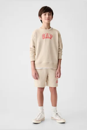 GAP Felpa girocollo con stampa logo, Bambino, , Taglia XS/99-114