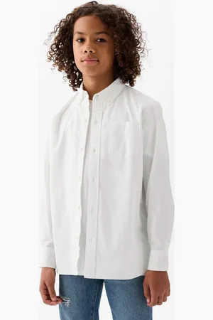 GAP Camicia in cotone bio con tasca, Bambino, , Taglia XS/99-114
