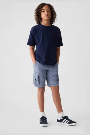 GAP Bermuda cargo in cotone chambray, Bambino, , Taglia 5Y/107-114