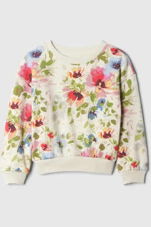 GAP Felpa floreale in French Terry, Bambina, , Taglia 6-12M/69-74