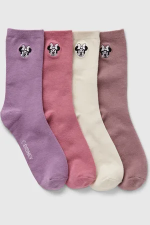 GAP Set quattro calze corte ricamo Minnie, Bambina, , Taglia S/114-134