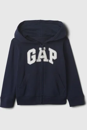 GAP Full-zip con cappuccio e ricamo logo, Bambino, , Taglia 0-3M/46-58