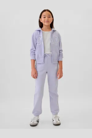 GAP Joggers con coulisse e ricamo logo, Bambina, , Taglia S/114-134