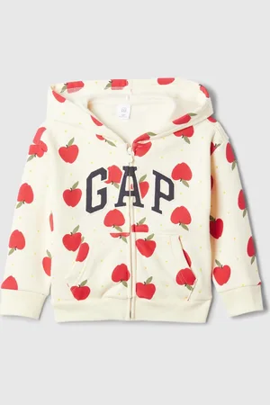 GAP Full-zip con cappuccio con stampa e ricamo logo, Bambina, , Taglia 6-12M/69-74