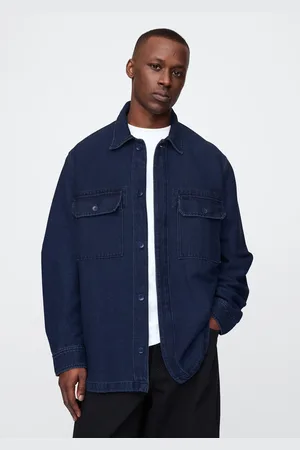 GAP Shacket oversize in denim, , , Taglia S