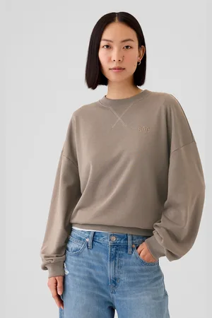 GAP Felpa over girocollo con dettaglio incrociato, , , Taglia XS