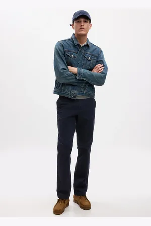GAP Pantaloni straight fit in cotone stretch, , , Taglia 28 x 30