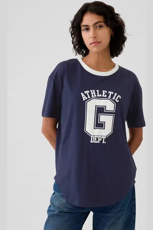 GAP T-shirt in cotone bio stampa logo Athletic Dept., , , Taglia XS