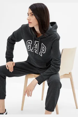 GAP Felpa con cappuccio ricamo logo, , , Taglia S