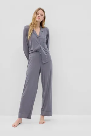 GAP Pantalone pigiama lungo con piping a contrasto, , , Taglia XS