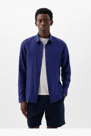 GAP Camicia regular fit in lino, , , Taglia XS