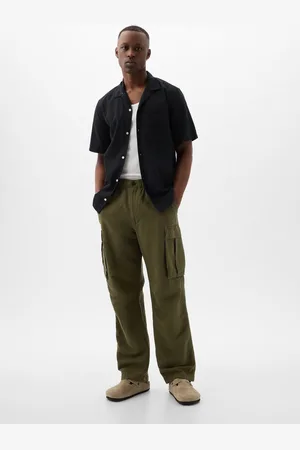 GAP Pantalone parachute cargo in lino e cotone, , , Taglia XS