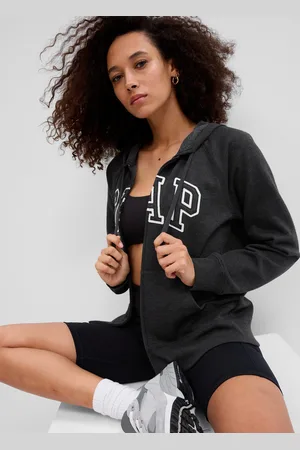 GAP Full-zip con cappuccio ricamo logo, , , Taglia XS