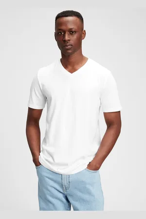 GAP T-shirt in cotone con scollo a V, , , Taglia XS
