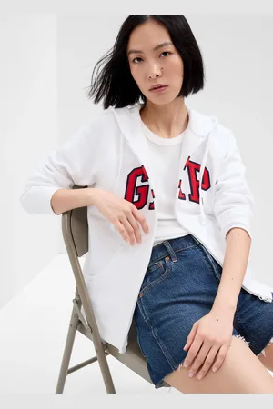 GAP Full-zip con cappuccio ricamo logo, , , Taglia XS