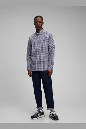GAP Camicia in tessuto Coolmax® fantasia vichy, , , Taglia S