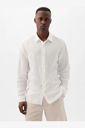GAP Camicia regular fit in lino, , , Taglia XS