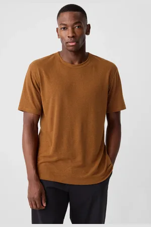 GAP T-shirt in misto lino, , , Taglia XS