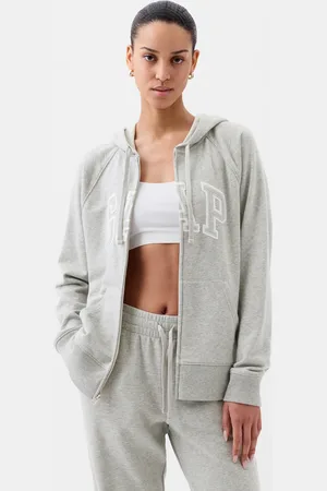 GAP Full-zip in French Terry con ricamo logo, , , Taglia XS
