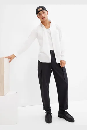 GAP Camicia slim fit in popeline fantasia vichy, , , Taglia S