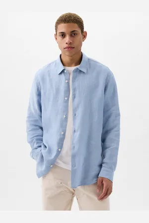 GAP Camicia regular fit in lino, , , Taglia S