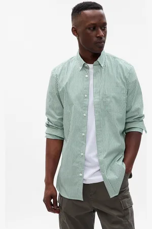 GAP Camicia regular fit in popeline a righe Coolmax®, , , Taglia XS