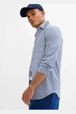 GAP Camicia slim fit in popeline vichy, , Taglia XS