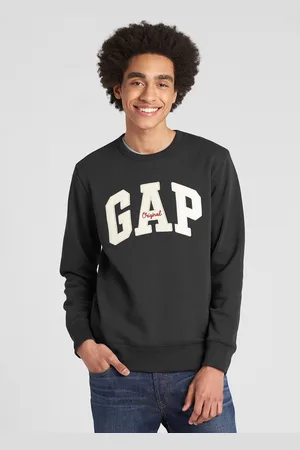 GAP Felpa girocollo con patch logo e ricamo, , , Taglia S