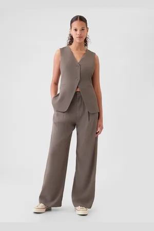 GAP Pantalone a gamba larga con pinces, , , Taglia 46