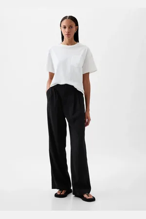 GAP Pantalone wide leg vita alta con pinces, , , Taglia 46