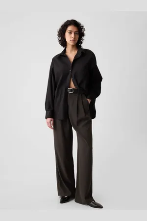 GAP Pantalone a gamba larga con pinces, , , Taglia 46