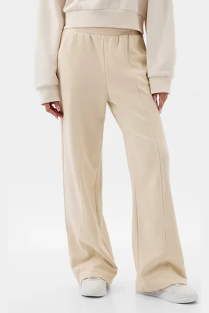 GAP Joggers wide leg in felpa con ricamo logo, , , Taglia XS