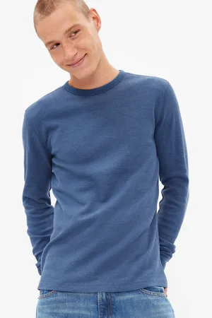 GAP T-shirt con trama waffle a maniche lunghe, , , Taglia M