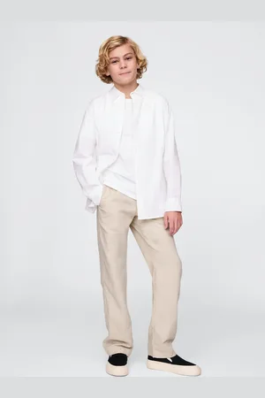 GAP Pantaloni in lino e viscosa, Bambino, , Taglia XS/99-114