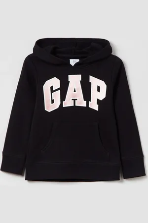 GAP Felpa con cappuccio stampa logo, Bambina, , Taglia XS/99-114