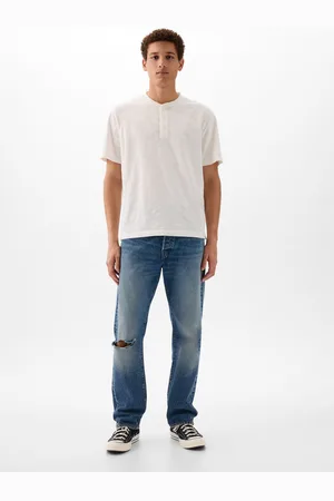 GAP T-shirt in cotone con scollo serafino, , , Taglia S